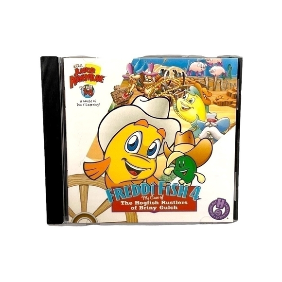 Lot of 4x Junior Animated FREDDI FISH Arcade Games for Kids 3-8 Video Game CDs - Picture 4 of 9